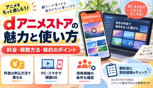 dアニメストアの使い方｜660円・支払い・PC・同時視聴